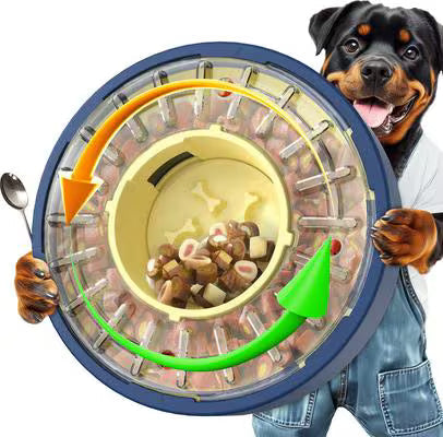 Kadtc Slow Feeder Dog Puzzle Bowl & Treat Dispenser