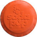Bottle Top Flyer Rubber Frisbee for Dogs | Orange | Vet Approved | USA Made